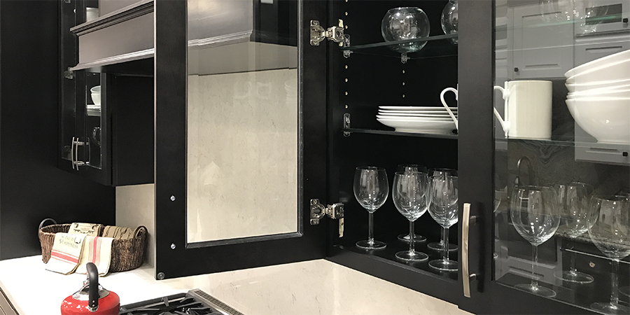 Modern Black Shaker Framed RTA Kitchen Cabinets